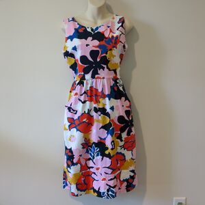Anthropologie Whit Two A-Line Tank Bateau Neck Dress Size 4